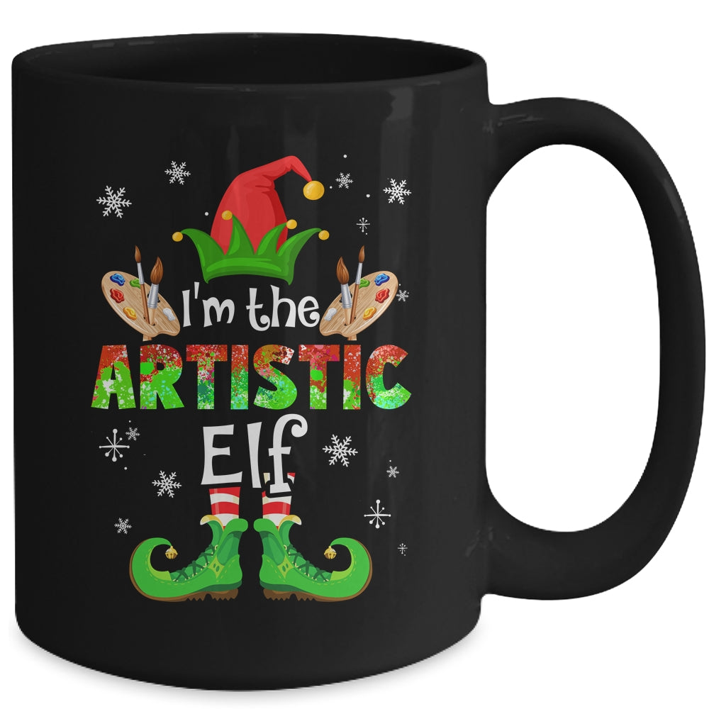 The Artistic Elf Group Matching Family Christmas Art Mug | siriusteestore