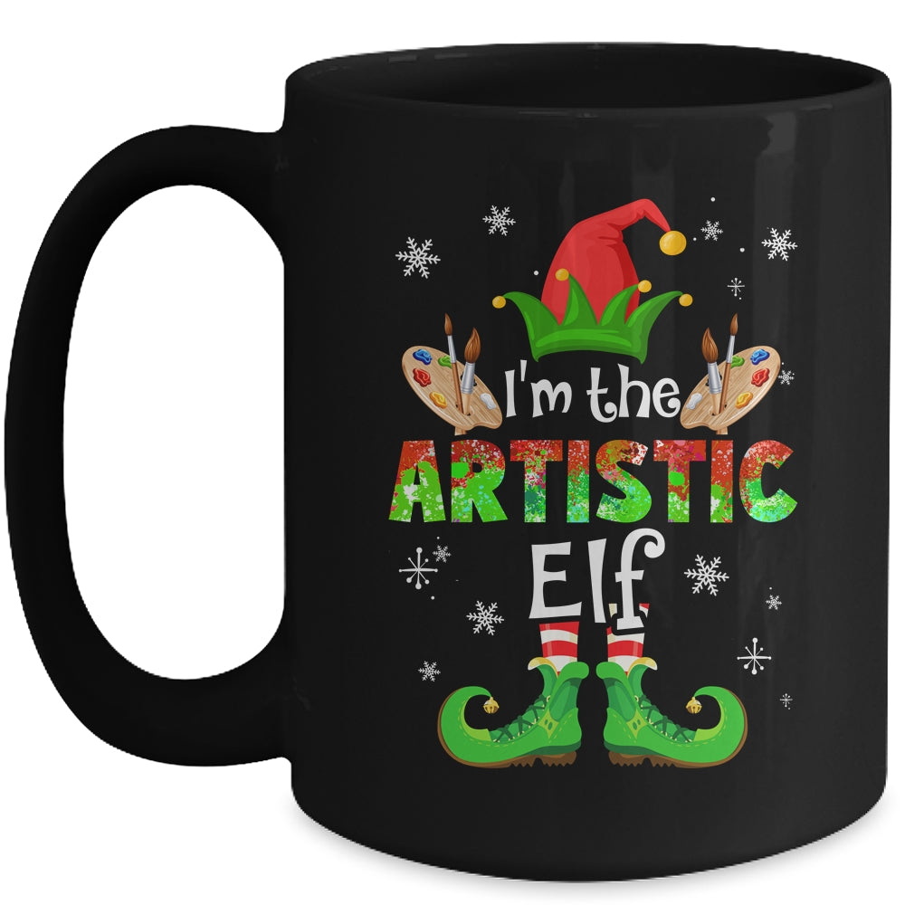 The Artistic Elf Group Matching Family Christmas Art Mug | siriusteestore