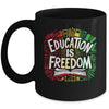 The Freedom Of Knowledge Black History Month Teacher Kids Mug | siriusteestore