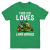 The Kid Loves Lawn Mowers Proud Gardener Mowing Boy Youth Shirt | siriusteestore