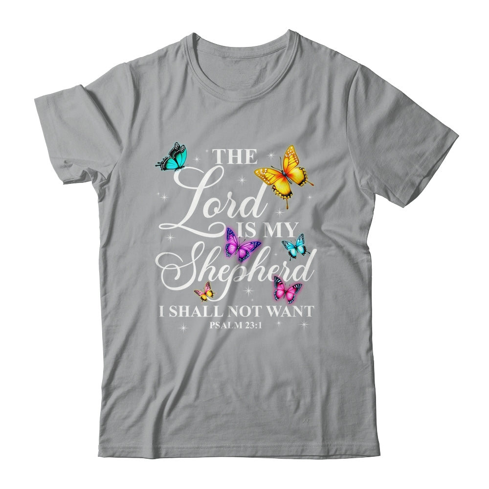 The Lord Is My Shepherd Butterfly Christian Psalm 23:1 Shirt & Hoodie | siriusteestore