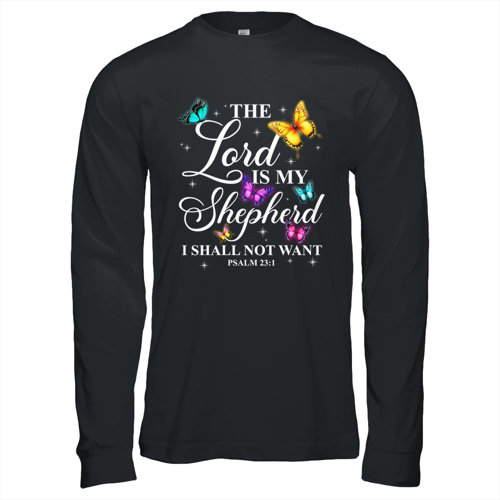 The Lord Is My Shepherd Butterfly Christian Psalm 23:1 Shirt & Hoodie | siriusteestore