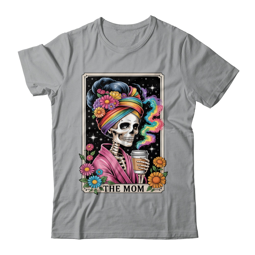 The Mom Funny Tarot Card Women Messy Bun Coffee Mommy Mama Shirt & Tank Top | siriusteestore