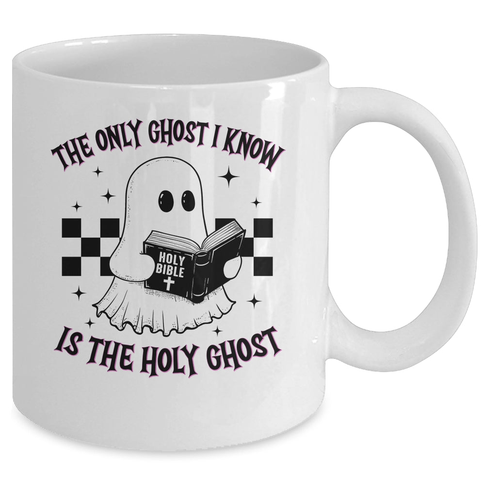 The Only Ghost I Know Is The Holy Ghost Funny Boo Bible Mug | siriusteestore