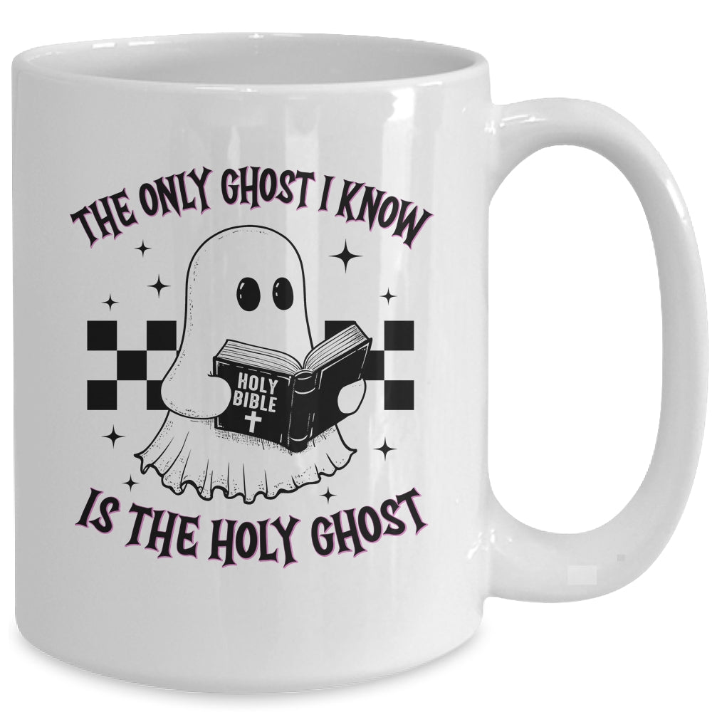 The Only Ghost I Know Is The Holy Ghost Funny Boo Bible Mug | siriusteestore