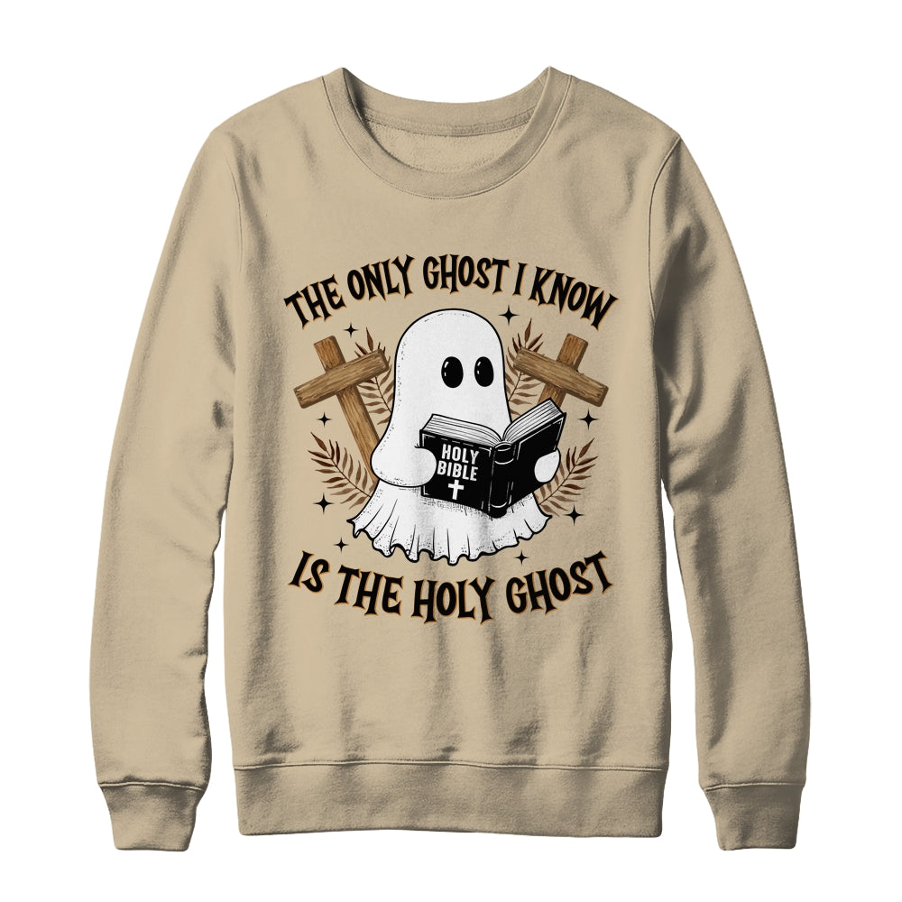 The Only Ghost I Know Is The Holy Ghost Funny Boo Christian Shirt & Sweatshirt | siriusteestore