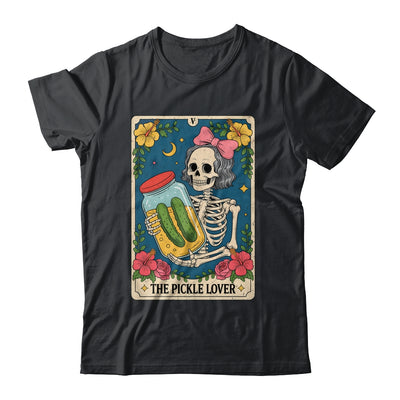 The Pickle Lover Pickles Tarot Card Messy Bun Skeleton Shirt & Tank Top | siriusteestore