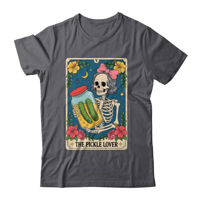 The Pickle Lover Pickles Tarot Card Messy Bun Skeleton Shirt & Tank Top | siriusteestore