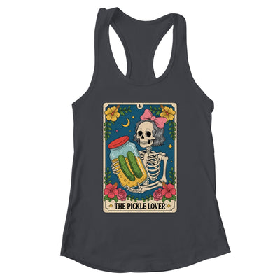 The Pickle Lover Pickles Tarot Card Messy Bun Skeleton Shirt & Tank Top | siriusteestore