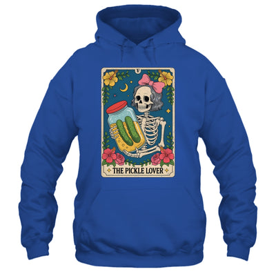 The Pickle Lover Pickles Tarot Card Messy Bun Skeleton Shirt & Tank Top | siriusteestore