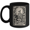 The Reader Tarot Card Funny Book Lover Skeleton Reading Book Mug | siriusteestore