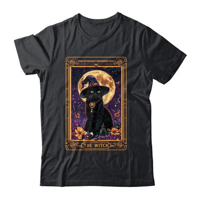 The Witch Cat Tarot Card Halloween Season Vintage Gothic Shirt & Sweatshirt | siriusteestore