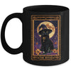 The Witch Cat Tarot Card Halloween Season Vintage Gothic Mug | siriusteestore