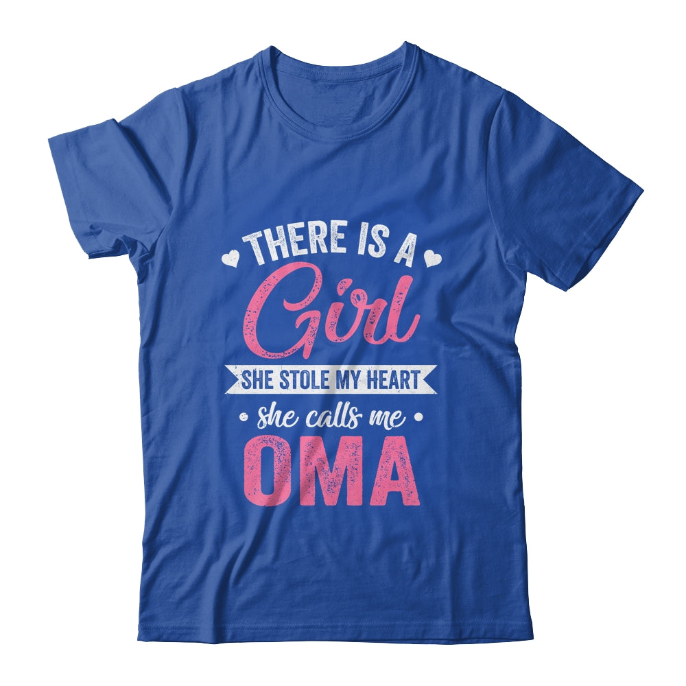 There Is A Girl She Calls Me Oma Mothers Day Shirt & Tank Top | siriusteestore