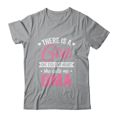There Is A Girl She Calls Me Oma Mothers Day Shirt & Tank Top | siriusteestore