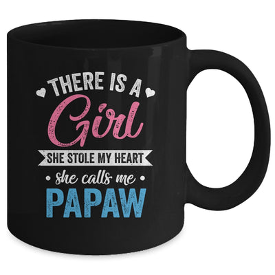 There Is A Girl She Calls Me Papaw Fathers Day Mug | siriusteestore
