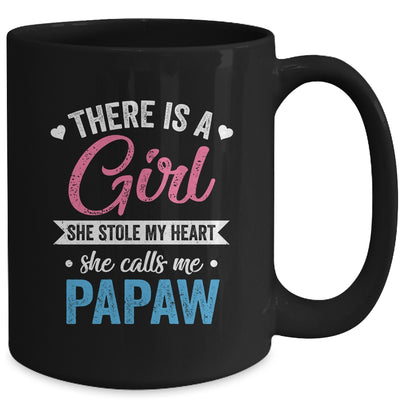 There Is A Girl She Calls Me Papaw Fathers Day Mug | siriusteestore