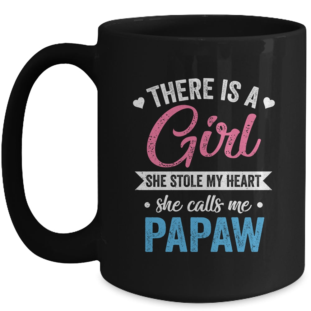 There Is A Girl She Calls Me Papaw Fathers Day Mug | siriusteestore