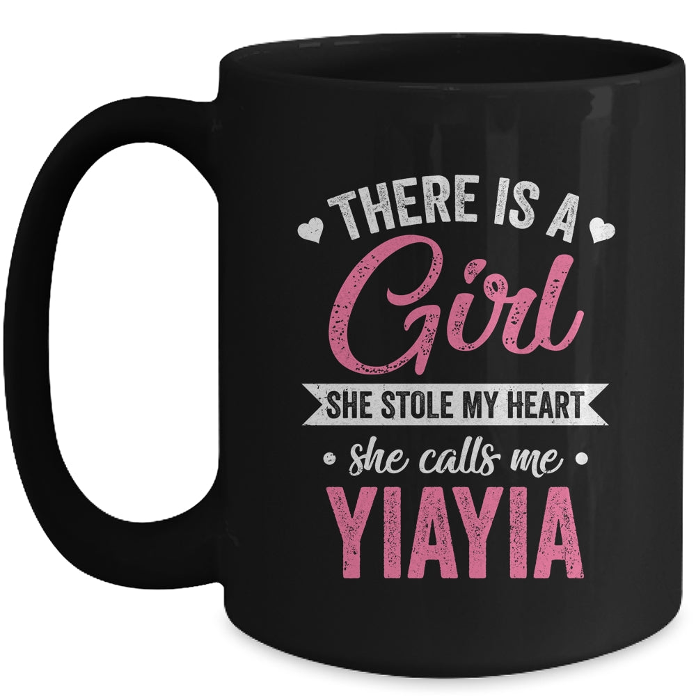 There Is A Girl She Calls Me Yiayia Mothers Day Mug | siriusteestore