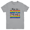 They Are Both My Real Moms Lesbian LGBTQ Pride Month Rainbow Youth Shirt | siriusteestore