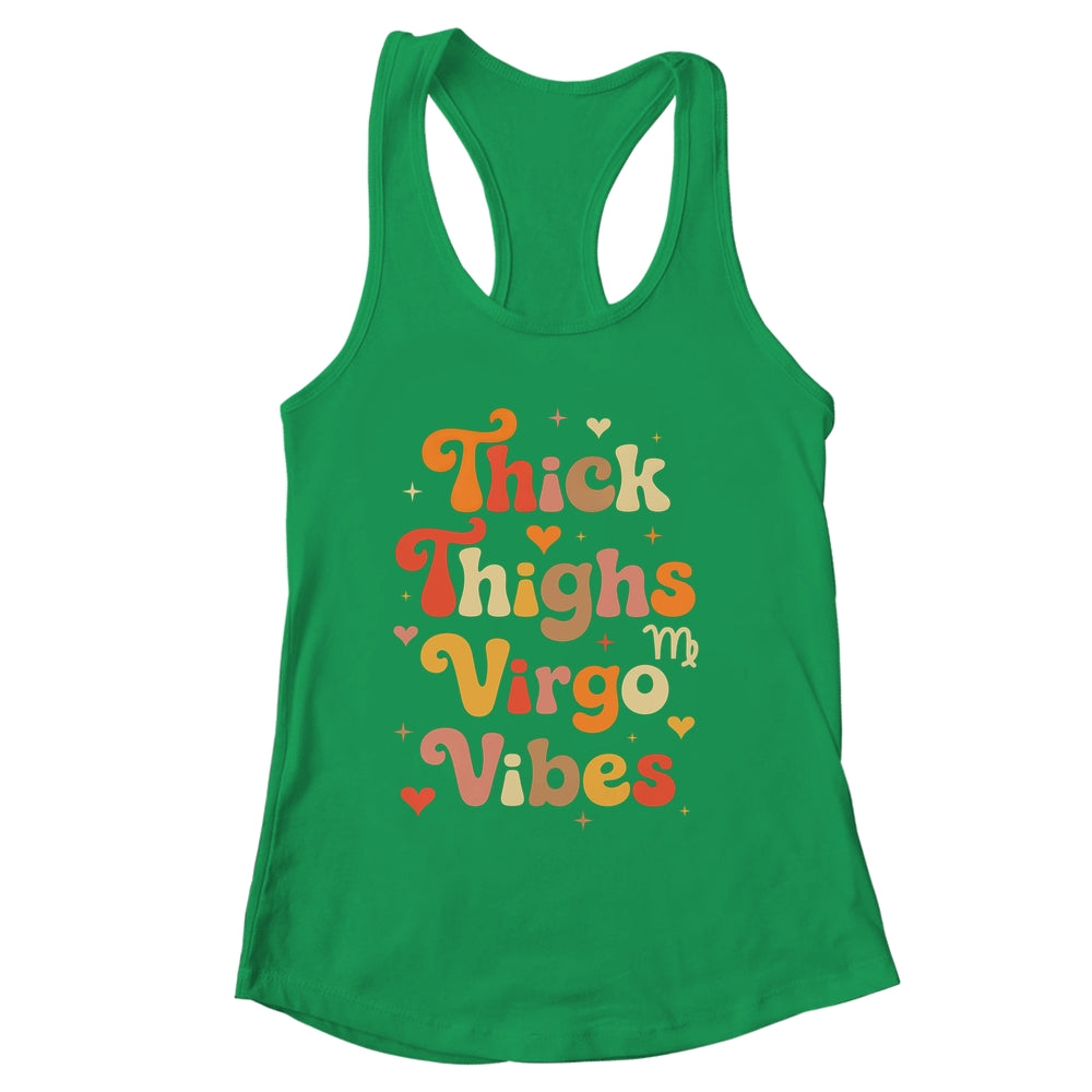 Thick Thighs Virgo Vibes Horoscope Melanin Black Women Shirt & Tank Top | siriusteestore