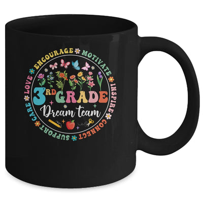 Third Grade Dream Team Back To School Teacher Flower Mug | siriusteestore