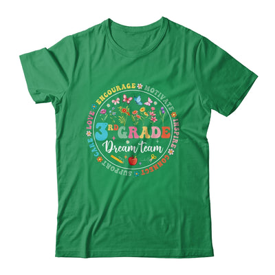 Third Grade Dream Team Back To School Teacher Flower Shirt & Hoodie | siriusteestore