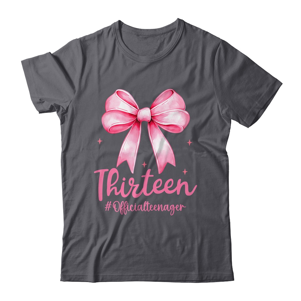 Thirteen Official Teenager Coquette 13th Birthday Girl Teen Shirt & Tank Top | siriusteestore