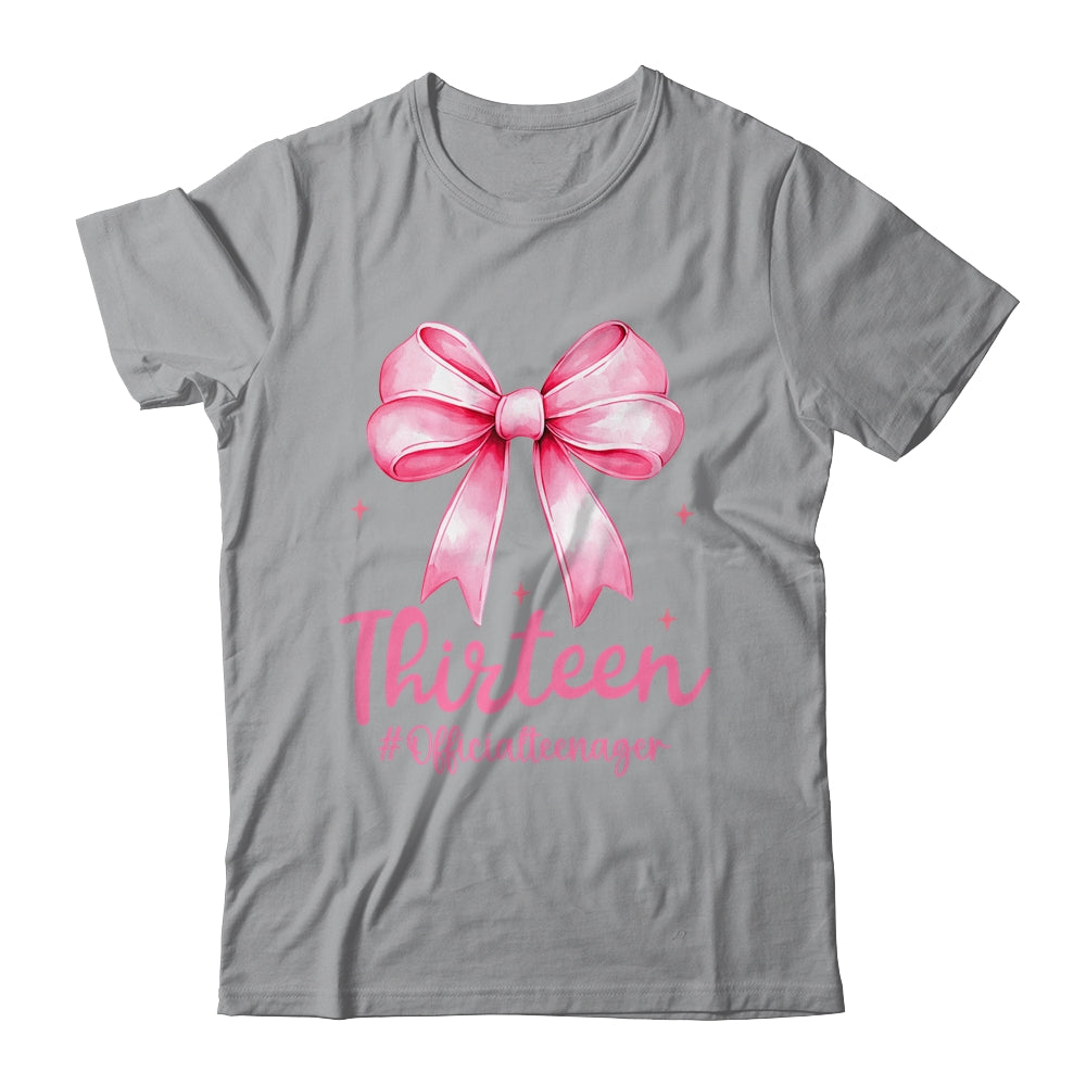 Thirteen Official Teenager Coquette 13th Birthday Girl Teen Shirt & Tank Top | siriusteestore