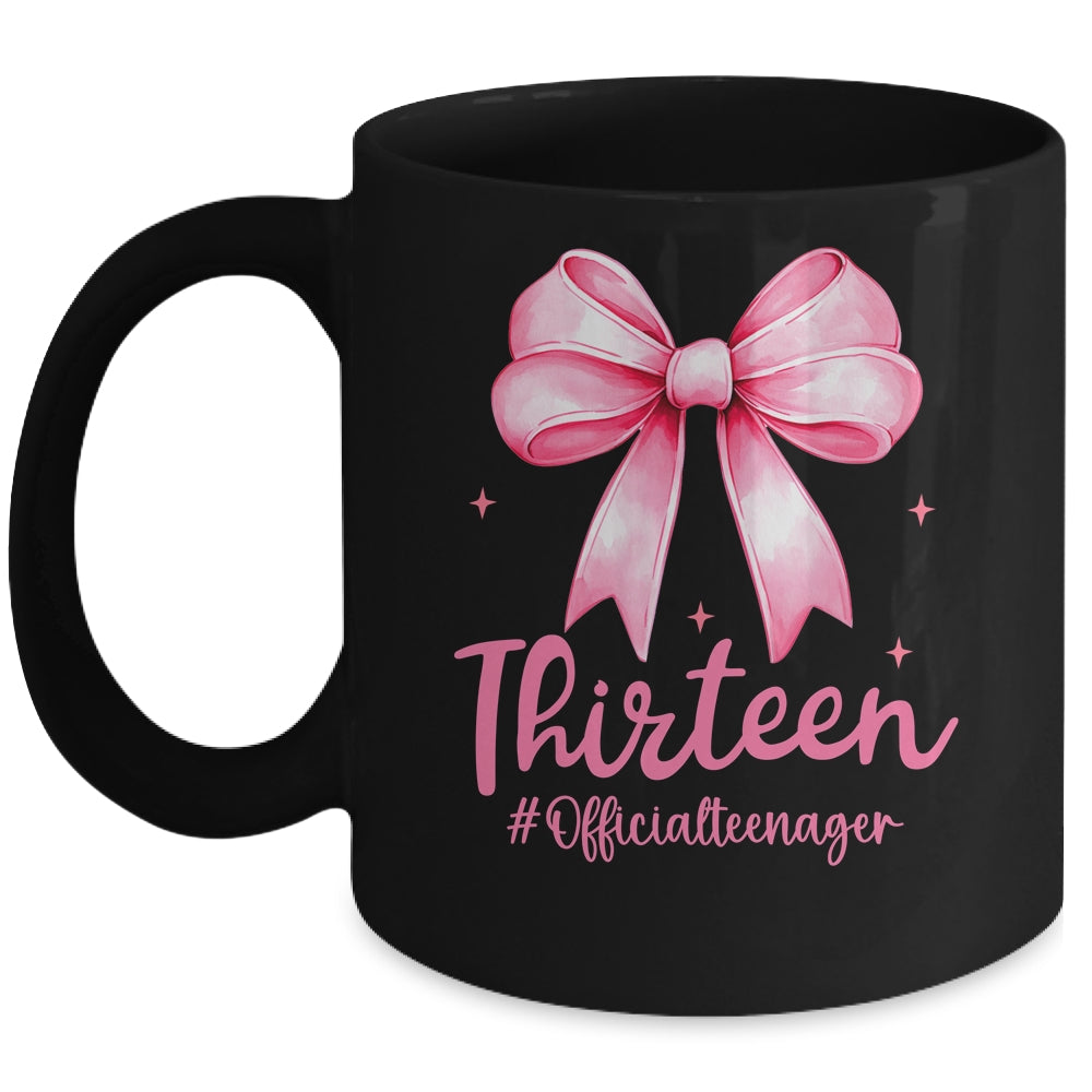 Thirteen Official Teenager Coquette 13th Birthday Girl Teen Mug | siriusteestore