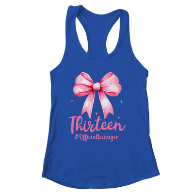 Thirteen Official Teenager Coquette 13th Birthday Girl Teen Shirt & Tank Top | siriusteestore