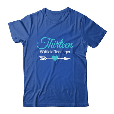 Thirteen Official Teenager Cute 13th Birthday Gift Girl Teen Shirt & Tank Top | siriusteestore