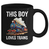 This Boy Loves Trains Railroad Lover For Boy Men Mug | siriusteestore