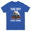 This Boy Loves Trains Railroad Lover For Boy Men Youth Shirt | siriusteestore