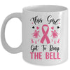 This Girl Got To Ring The Bell Breast Cancer Survivor Mug | siriusteestore