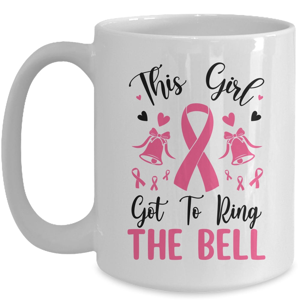 This Girl Got To Ring The Bell Breast Cancer Survivor Mug | siriusteestore