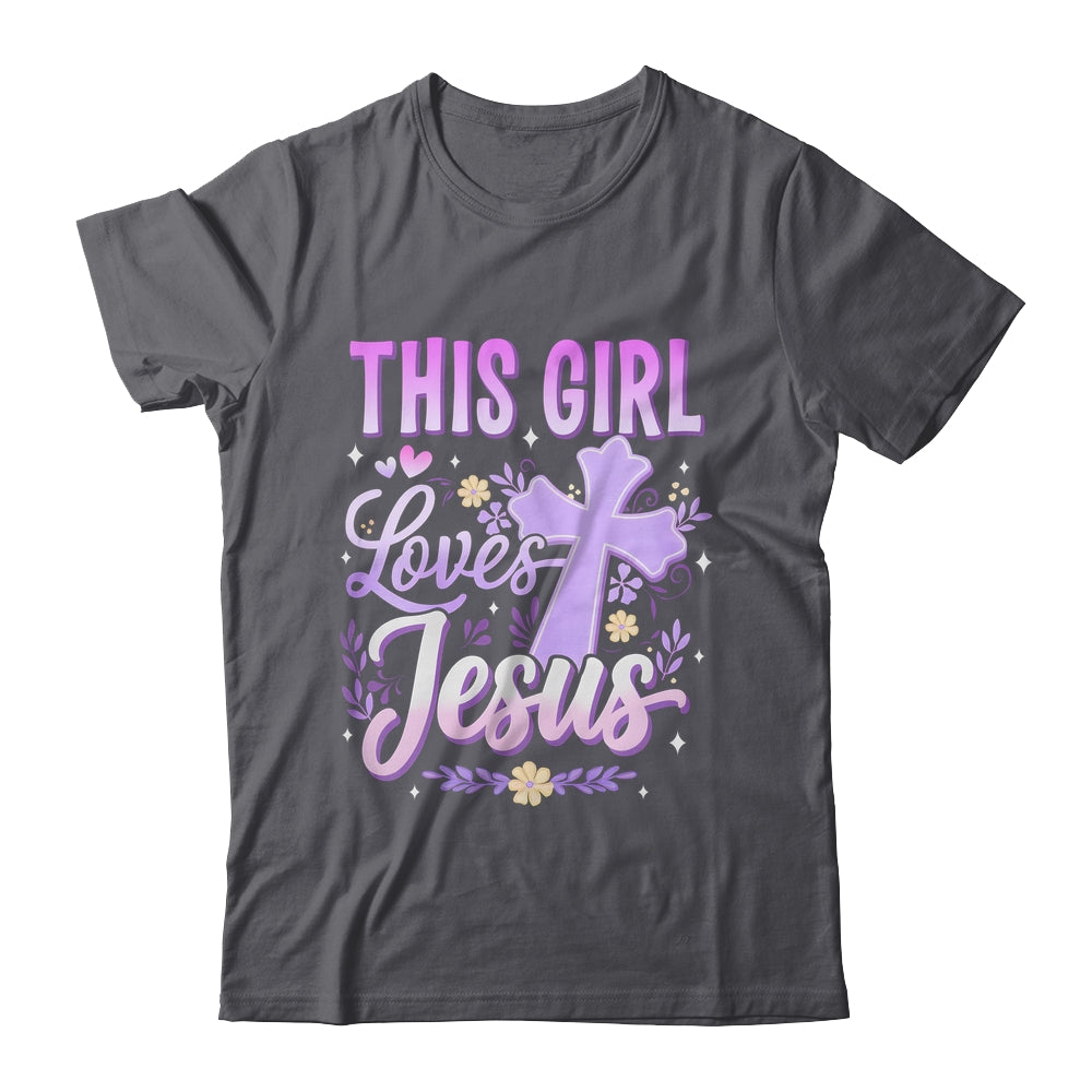 This Girl Loves Jesus Cute Christian Girl God Religious Shirt & Hoodie | siriusteestore