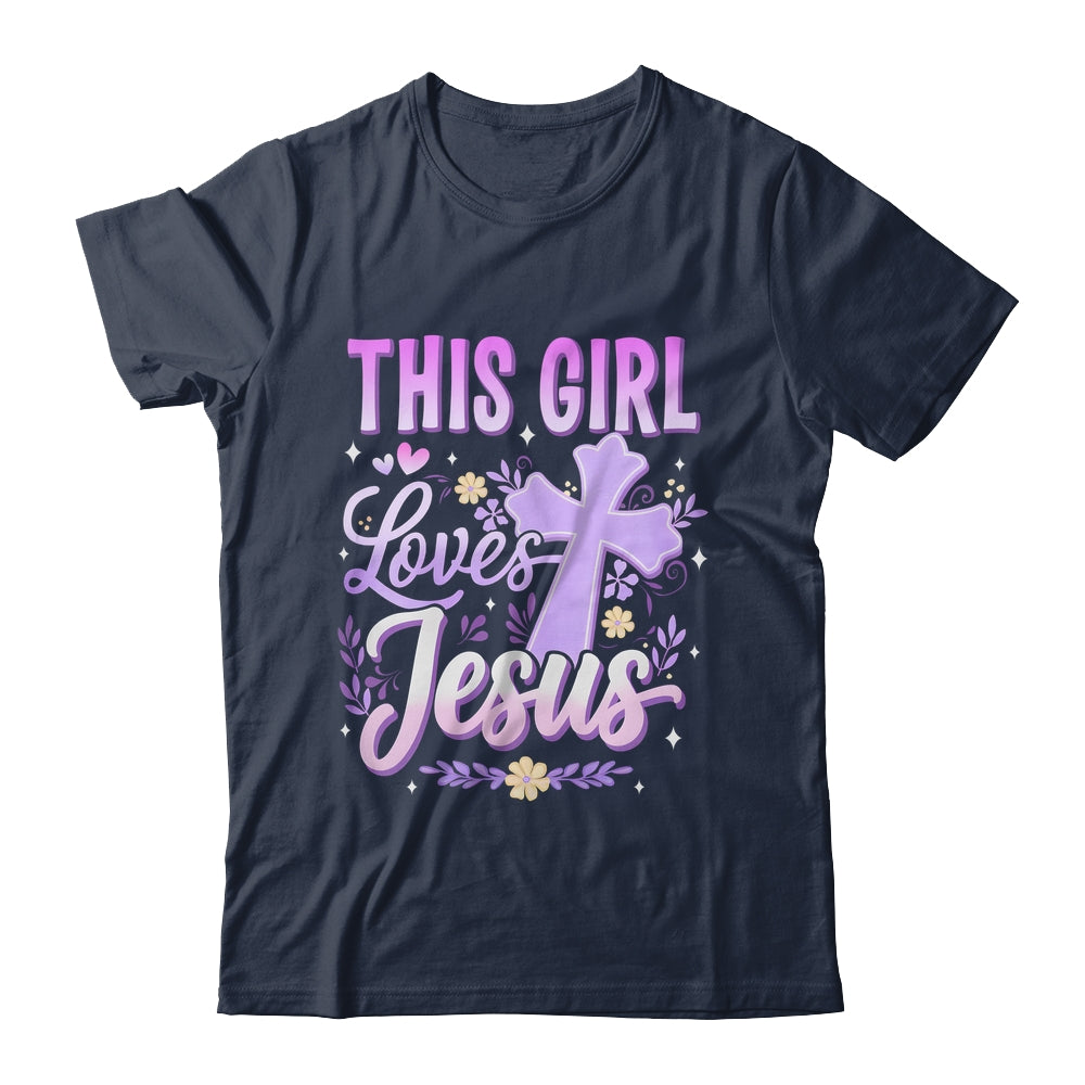 This Girl Loves Jesus Cute Christian Girl God Religious Shirt & Hoodie | siriusteestore