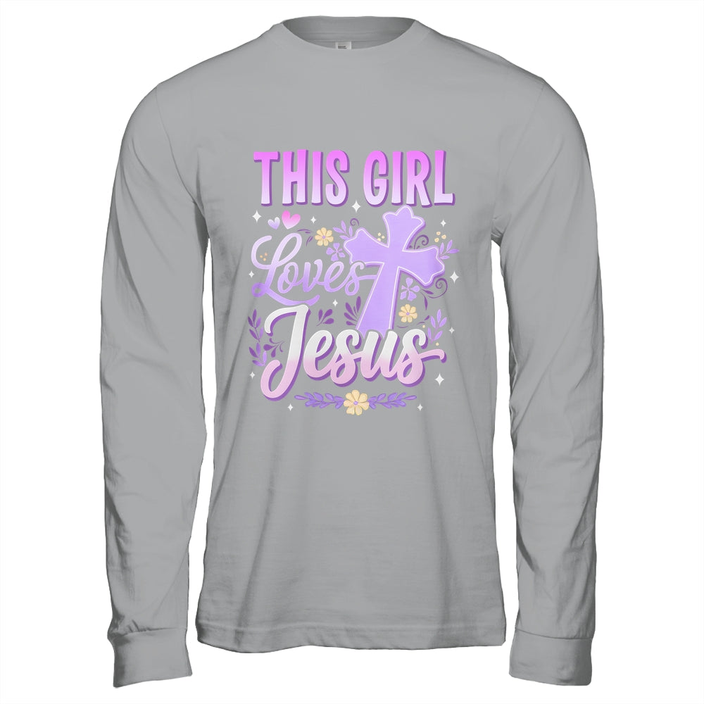 This Girl Loves Jesus Cute Christian Girl God Religious Shirt & Hoodie | siriusteestore