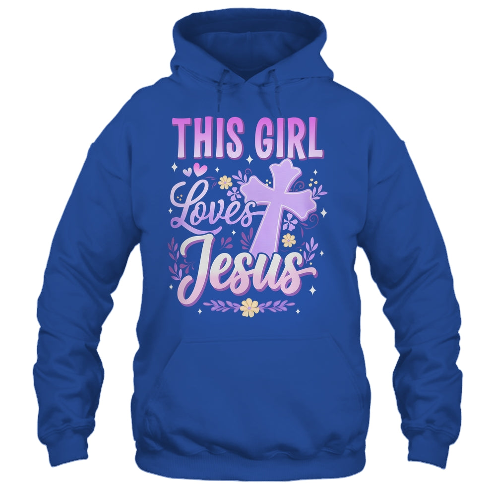 This Girl Loves Jesus Cute Christian Girl God Religious Shirt & Hoodie | siriusteestore