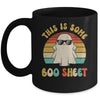 This Is Boo Sheet Halloween Ghost Costume Retro Groovy Mug | siriusteestore