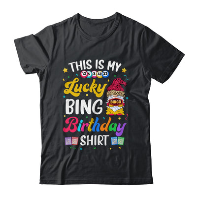 This Is My Lucky Bingo Birthday Funny Bingo Gnome Shirt & Tank Top | siriusteestore