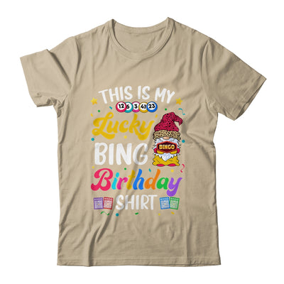 This Is My Lucky Bingo Birthday Funny Bingo Gnome Shirt & Tank Top | siriusteestore