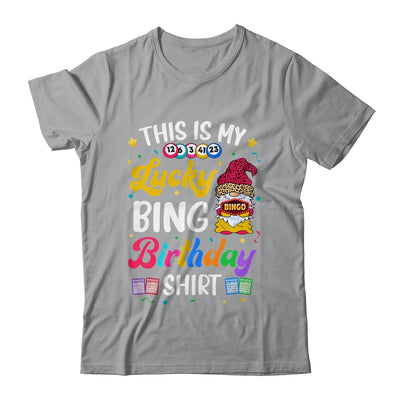 This Is My Lucky Bingo Birthday Funny Bingo Gnome Shirt & Tank Top | siriusteestore