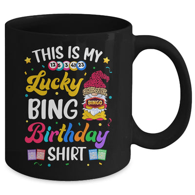 This Is My Lucky Bingo Birthday Funny Bingo Gnome Mug | siriusteestore