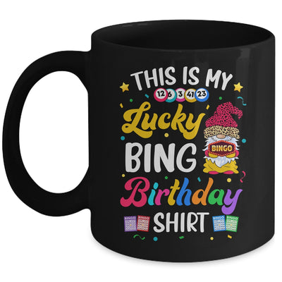 This Is My Lucky Bingo Birthday Funny Bingo Gnome Mug | siriusteestore