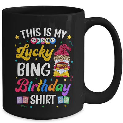 This Is My Lucky Bingo Birthday Funny Bingo Gnome Mug | siriusteestore