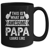 This Is What An Awesome Papa Looks Like Fathers Day Cool Mug | siriusteestore