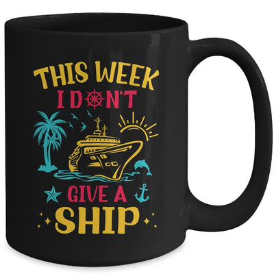 This Week I Don't Give A Ship Family Trip Cruise Retro Mug | siriusteestore