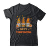 Three Gnomes Happy Thanksgiving Autumn Fall Pumpkin Spice Shirt & Hoodie | siriusteestore